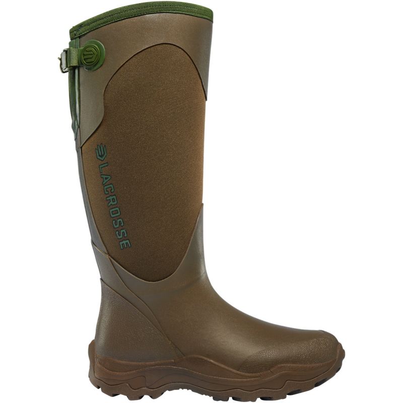 New Arrivals Lacrosse Alpha Agility Snake Boot Women's Sizing 15" Brown/Green