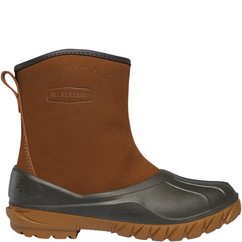 New Arrivals Lacrosse Aero Timber Top Shearling Women's Sizing 6" Side-Zip Rustic Brown